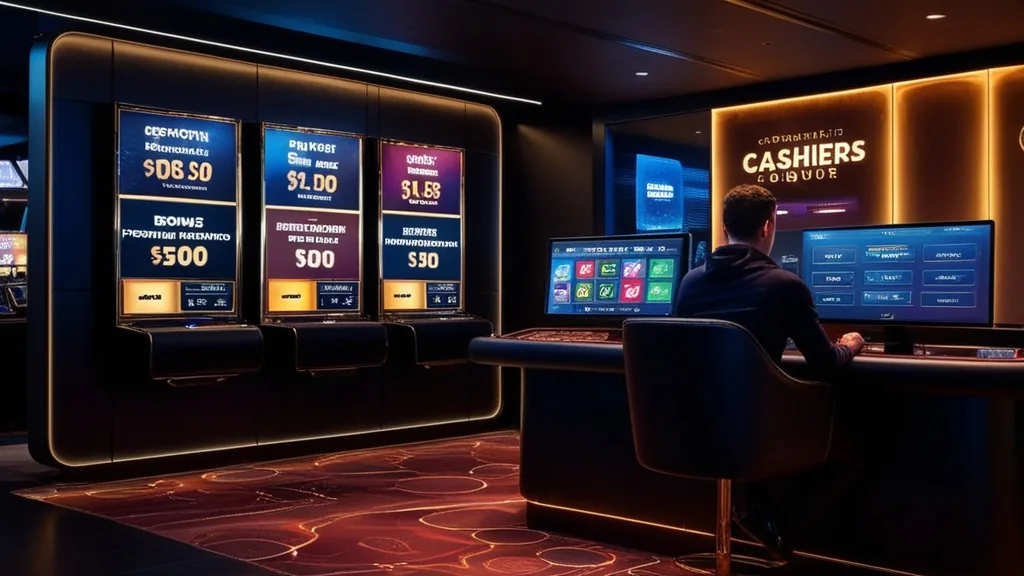Casino lobby screen showing current promotional offers and bonus banners